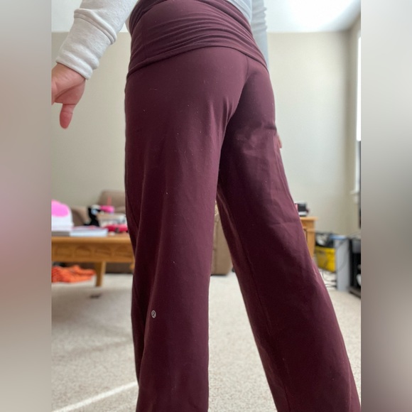 Lululemon Wide Leg, Roll Down Waist Pant - Picture 4 of 4